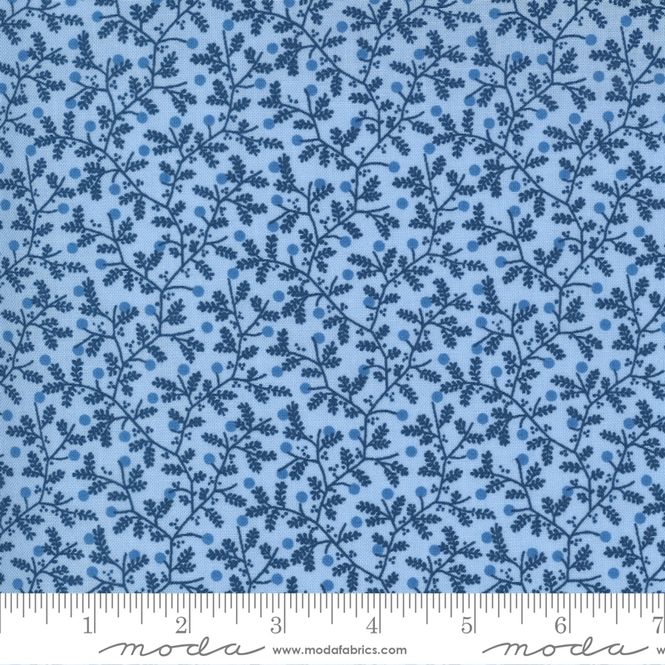 Hovedbilde Crystal Lane Cashmere Blue og mørke blå blomster ...