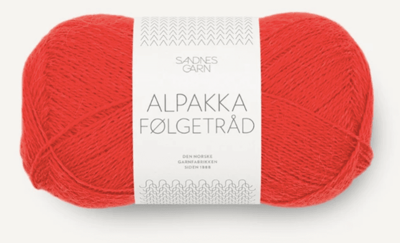 ALPAKKA FØLGETRÅD SCARLET 4018
