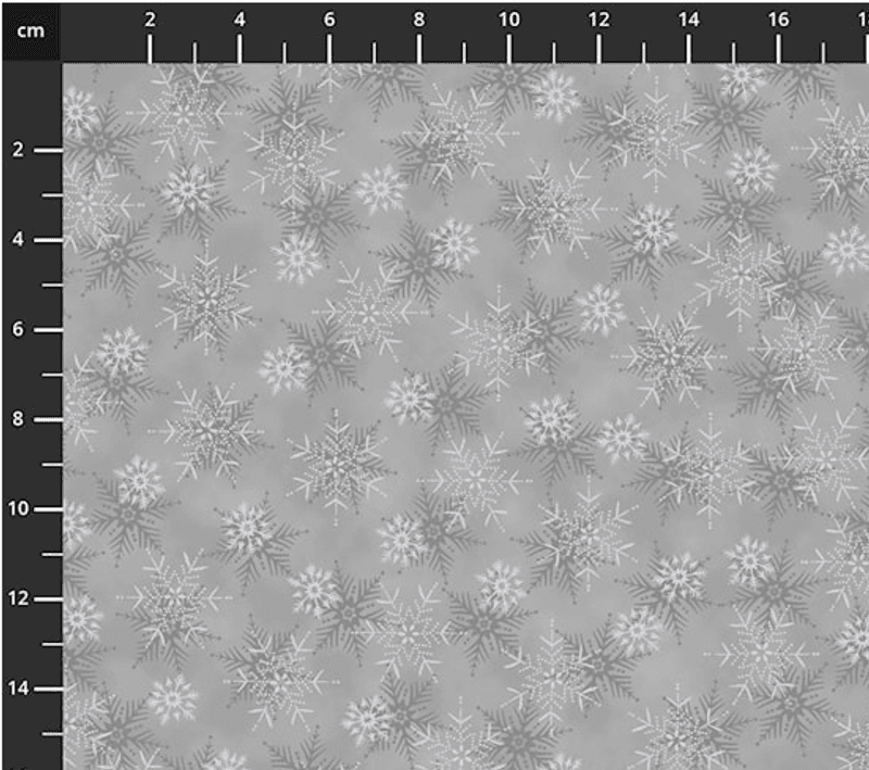 4591-905 Grå med snøstjerner 