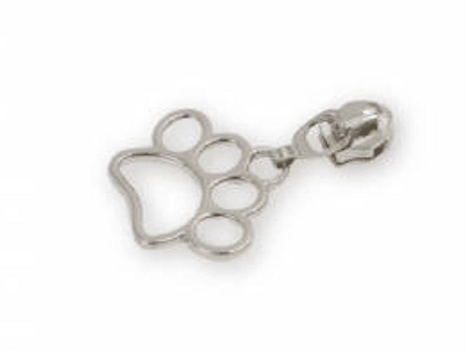 Hovedbilde Four 5 Paw Print Zipper Pulls Nickel